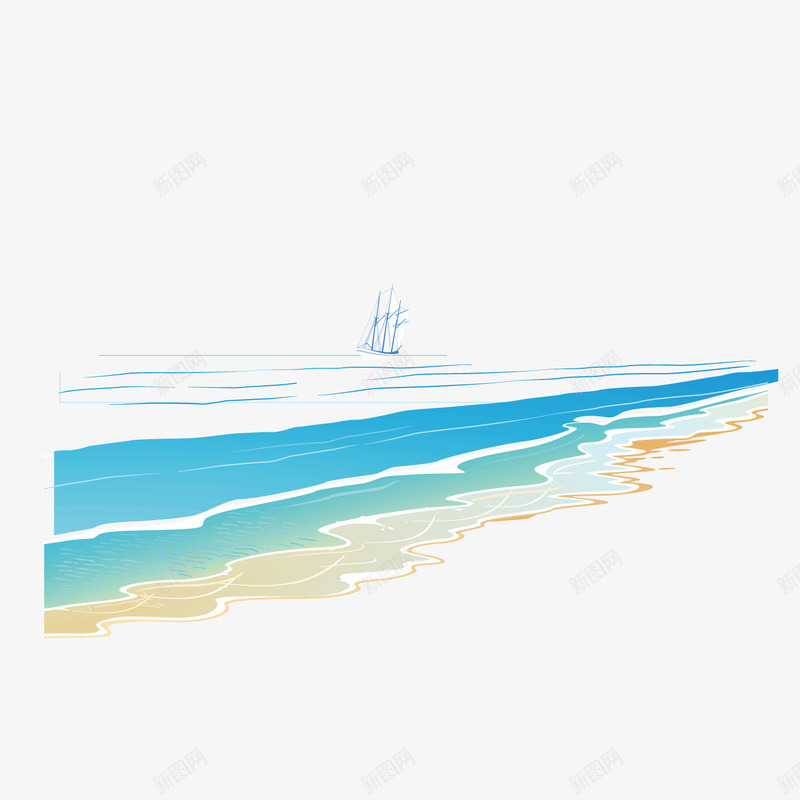 沿海平面海潮潮水矢量图ai免抠素材_88icon https://88icon.com 平面 沿海 海潮 潮水 矢量图