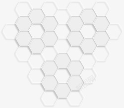 蜂巢底纹六边形网格背景矢量图高清图片