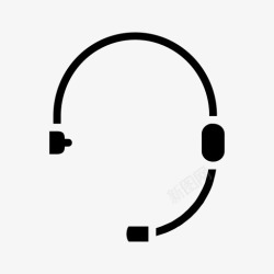 呼叫中心耳塞耳机免提耳机耳机音素材
