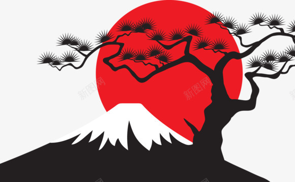 手绘极简日本富士山png免抠素材_88icon https://88icon.com 富士山 手绘 日本 极简 简笔画山 美丽的富士山