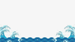 波浪海透明水海浪鱼鳞高清图片