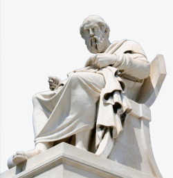 哲学里士多德雕塑高清图片