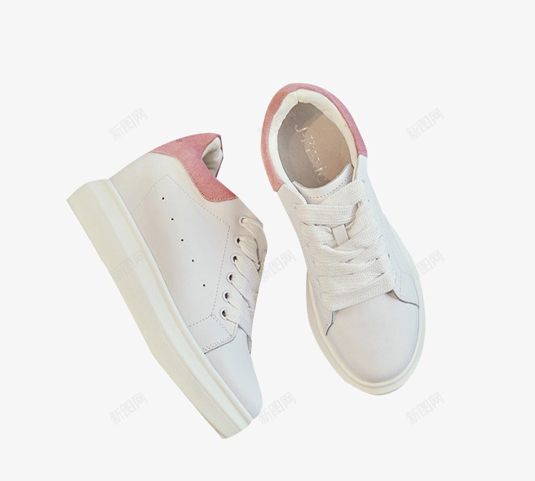 粉色边运动白鞋png免抠素材_88icon https://88icon.com 小白鞋 新款运动鞋 时尚单鞋 真皮运动鞋
