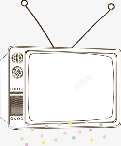 电视展示效果卡通电视边框高清图片