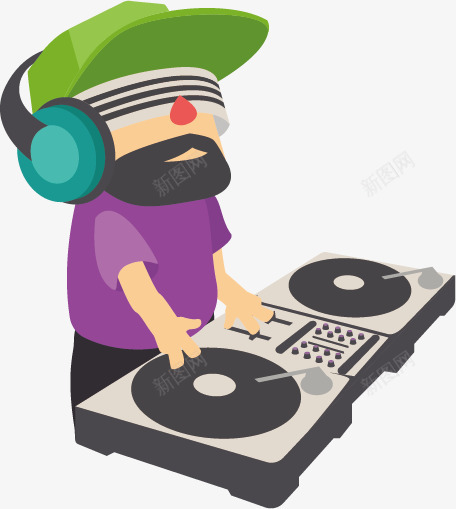 酒吧打碟DJ矢量图eps免抠素材_88icon https://88icon.com DJ 打碟 矢量图 矢量素材 蹦迪 酒吧 酒吧蹦迪