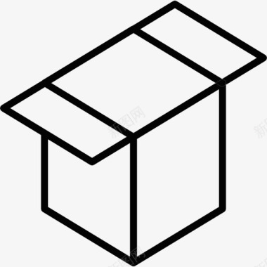 送货箱打开盒子图标图标