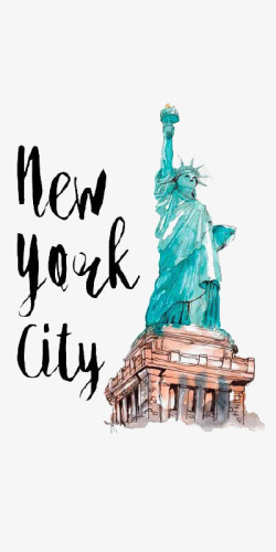 纽约插画素材