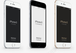网页UI样机苹果手机iphone6黑白玫瑰高清图片