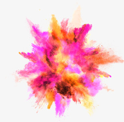 爆炸粉尘PNG彩色爆炸粉末装饰效果高清图片