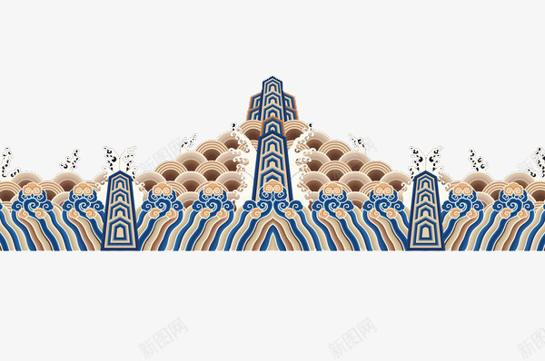 海水江崖海浪png免抠素材_88icon https://88icon.com 中国纹样 中式 中式纹样 传统式样 古代清代龙袍 古典传统纹样 江崖海水纹 江水山崖 波浪水波 海水江崖 海水江崖纹 海水浪花 海水祥云 纹 纹样