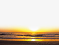沙滩夕阳素材