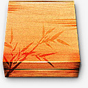 中国风木盒子图标图标