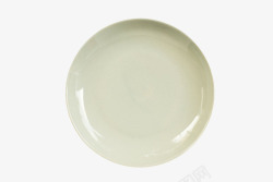 圆碟圆形碟子俯视图陶瓷制品实物高清图片