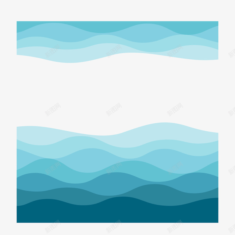 渐变色海浪背景矢量图ai免抠素材_88icon https://88icon.com 创意 卡片背景 唯美 大波浪 大波浪线条 海浪 渐变色 简约 蓝色 矢量图