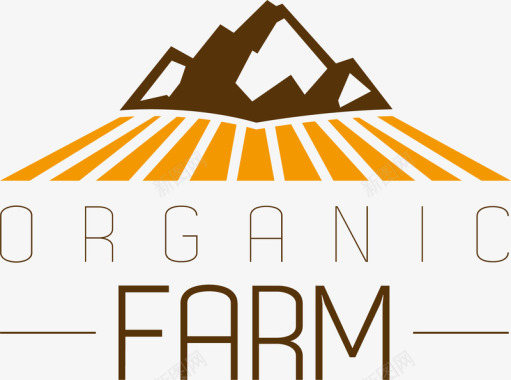 logo高山生态农业矢量图图标图标