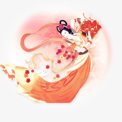 中秋嫦娥元素素材