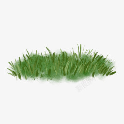 春意盎然的小草从素材