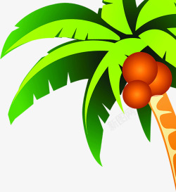 夏日植物椰子树沙滩素材