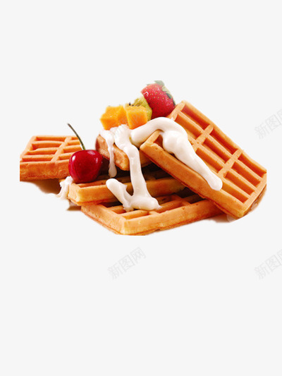 华夫饼png免抠素材_88icon https://88icon.com waffle 下午茶 图案 奶油 樱桃 点心 甜点 零食 面包 饼干