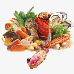 海鲜的螃蟹海鲜大餐高清图片