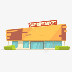 超市的购物车超市购物超市门店图标矢量图高清图片