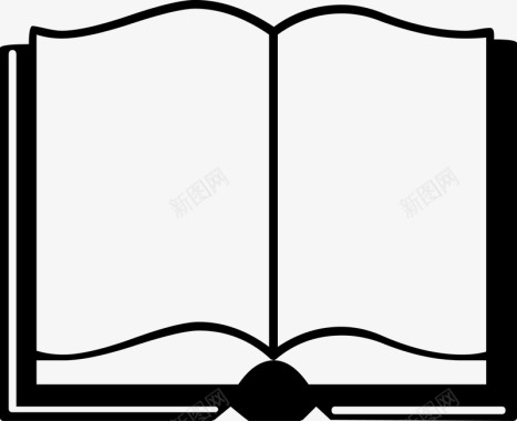 平面设计样机手绘展开的书籍图标图标