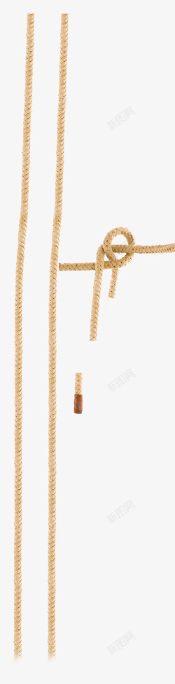 打结的绳子素材