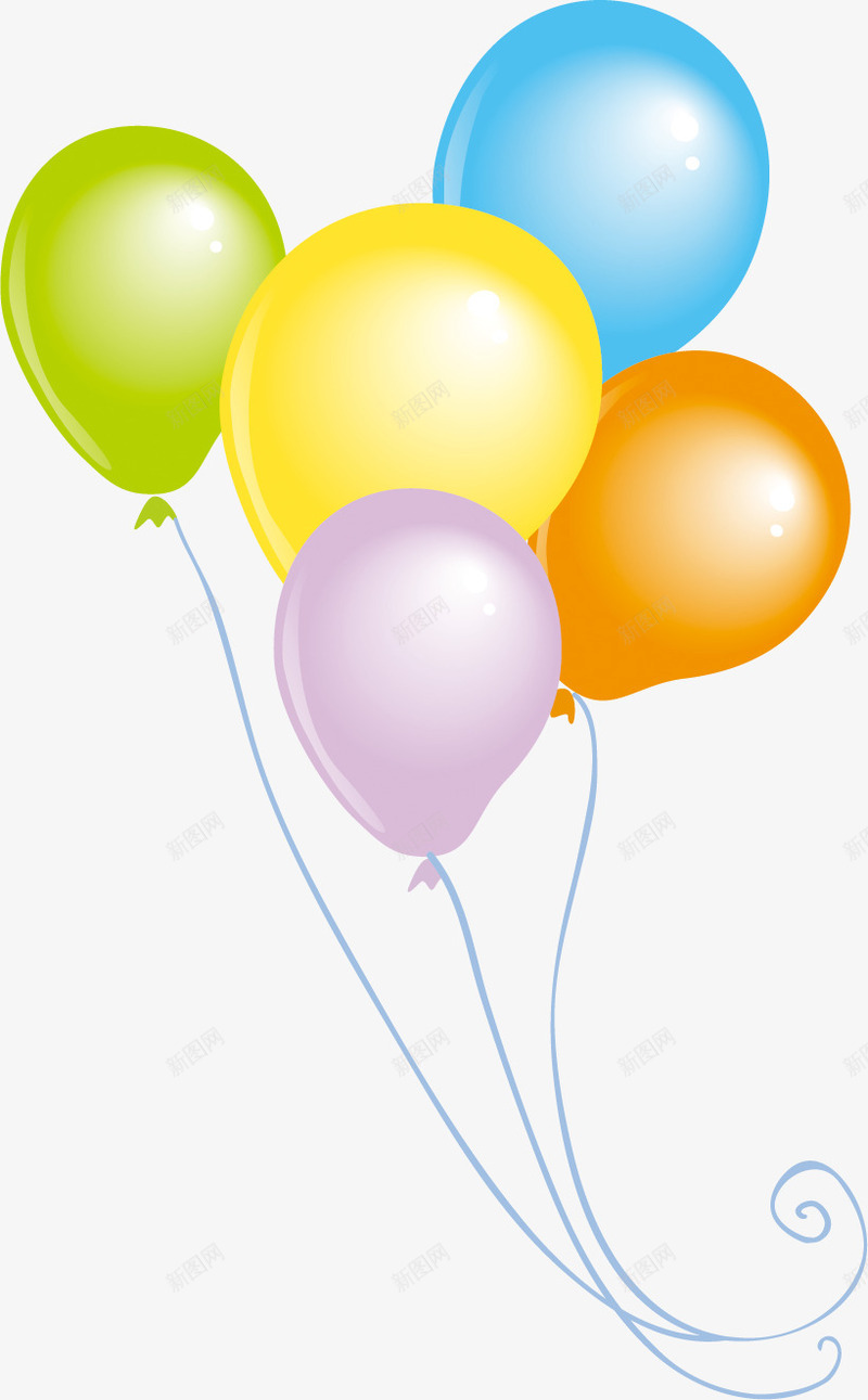 彩色卡通气球六一儿童节主题png免抠素材_88icon https://88icon.com 主题 六一儿童节 卡通 彩色 五个 气球 气球墙 素材
