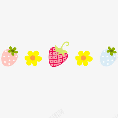 卡通水果花朵图标图标