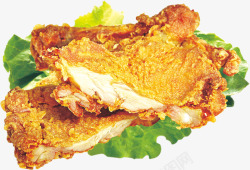 鸡肉美食香酥鸡排高清图片