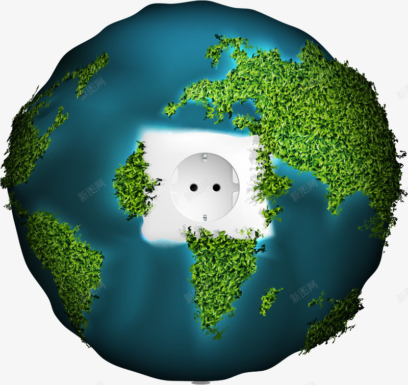地球表面插座png免抠素材_88icon https://88icon.com 低碳 地球表面 插座 环保 环境保护 生态环保 节能 节能环保