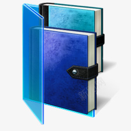 兰博基尼文件夹图标蓝色文件夹书本标志图标图标