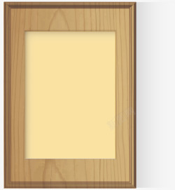 原木木板原木色相框高清图片