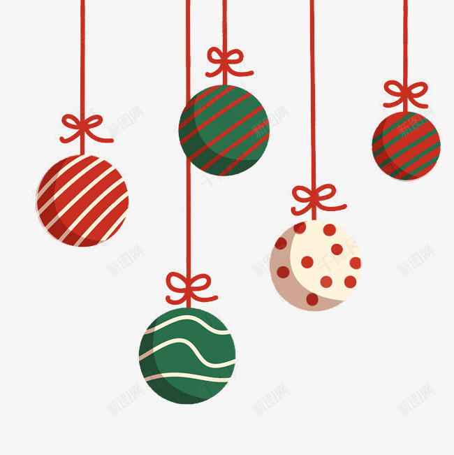 圣诞节装饰圣诞礼物卡通png免抠素材_88icon https://88icon.com 元素 卡通 圆球 圣诞节 礼物 装饰