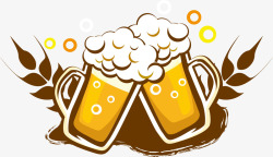 满杯啤酒标识logo图标高清图片