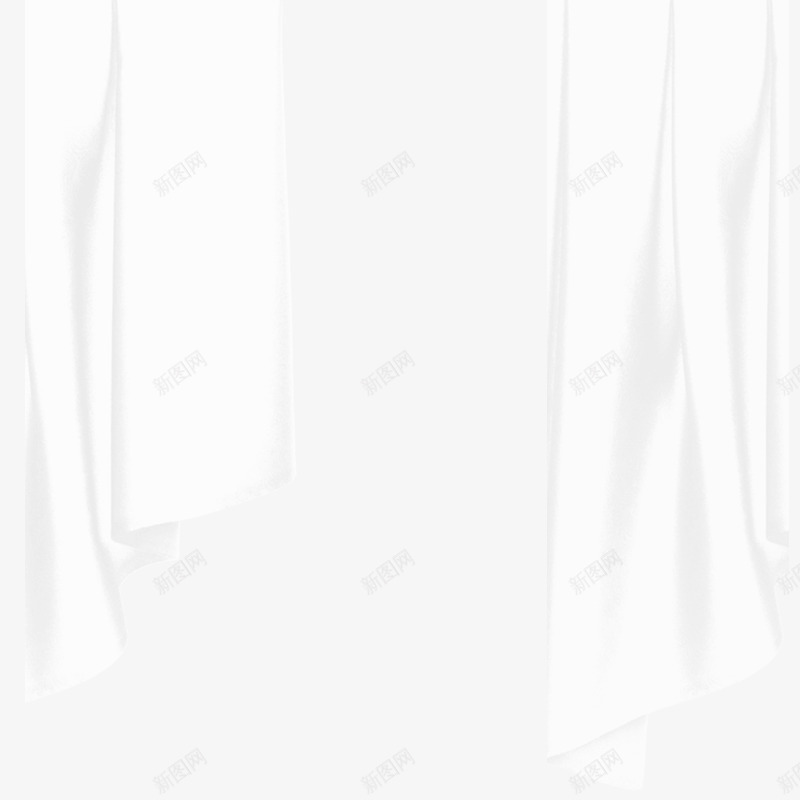 创意白色丝绸窗帘效果png免抠素材_88icon https://88icon.com 丝绸 创意 效果 白色 窗帘