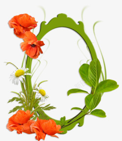 虞美人边框素材