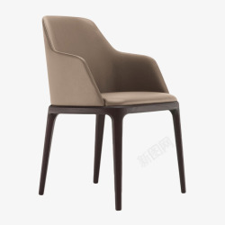 3d细腿欧式座椅模型素材