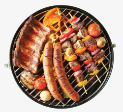 韩式烤肉韩式美食烤串烧烤高清图片
