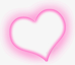 粉色光效素材粉色光效爱心高清图片