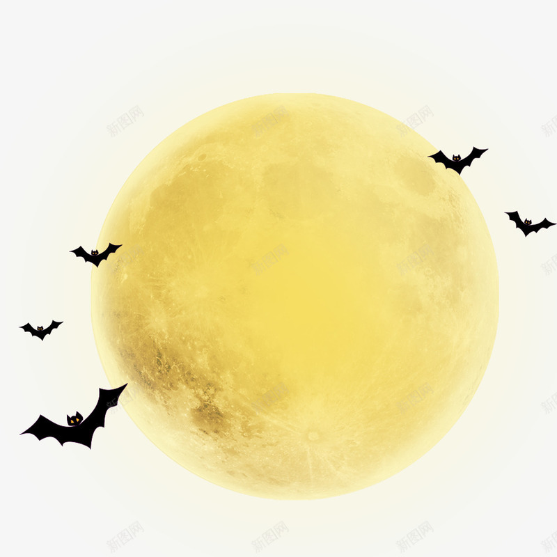 万圣节夜晚的月亮psd免抠素材_88icon https://88icon.com 万圣节 动物 月亮 海报背景 节日海报 蝙蝠