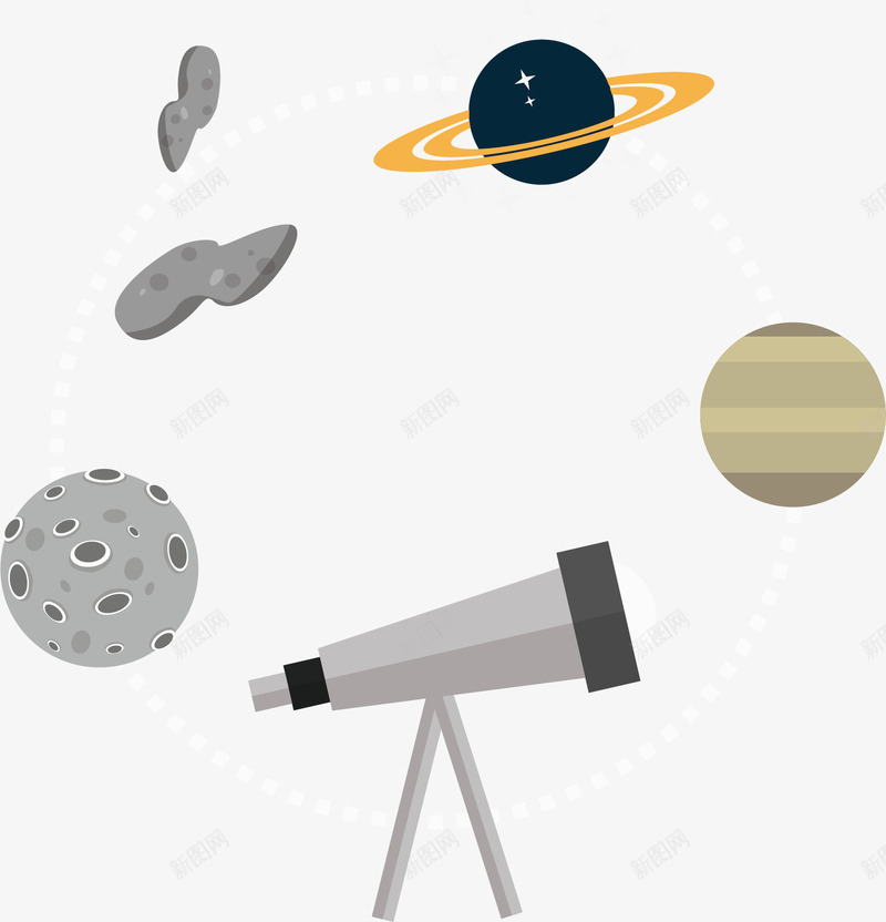 银河系中的物体png免抠素材_88icon https://88icon.com 天文观测 星球 矢量素材 行星