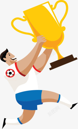 世界杯足球比赛冠军矢量图素材