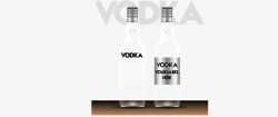 透明伏特加酒瓶透明伏特加酒瓶矢量图高清图片