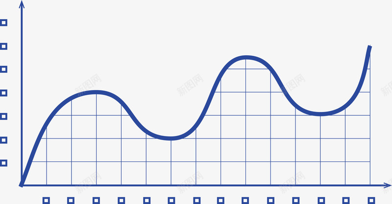 曲线走势png免抠素材_88icon https://88icon.com 商务 图表 折线 曲线图 矢量股票走势图 线条 股票 股票曲线图 蓝色 走势图