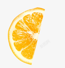 美味果实黄色美味橘子片高清图片