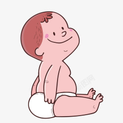 婴儿照片坐着的宝宝矢量图高清图片
