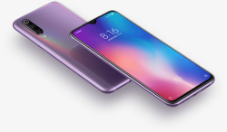 大屏智能手机小米9双面全息幻彩紫高清图片
