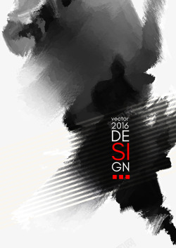 笔刷效果矢量图素材