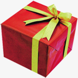 红色蝴蝶结礼物礼盒图案素材